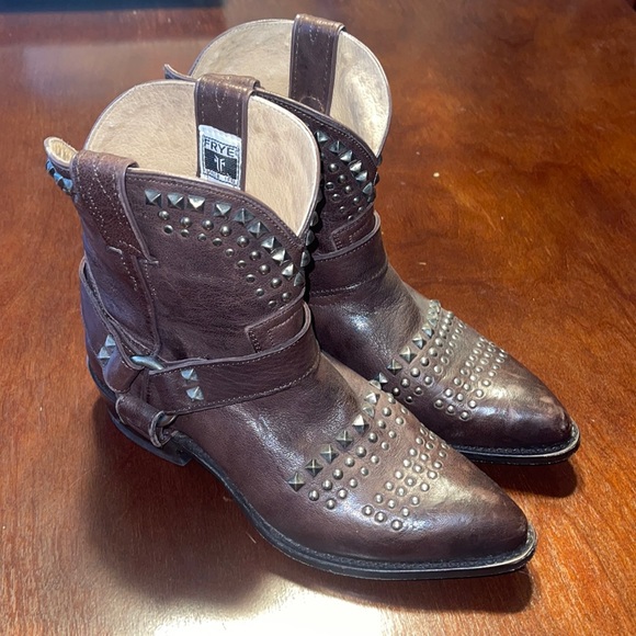 frye studded booties
